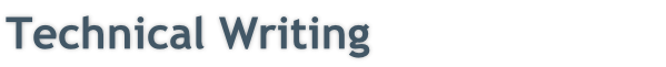 Technical Writing
